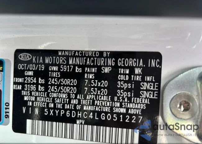 5XYP6DHC4LG051227: 42741299