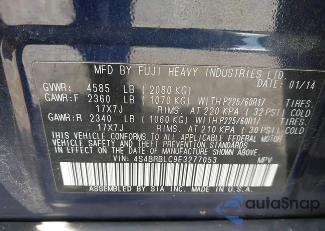 4S4BRBLC9E3277053: 42741438