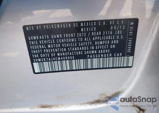 3VW2K7AJ4CM409099: 42741673