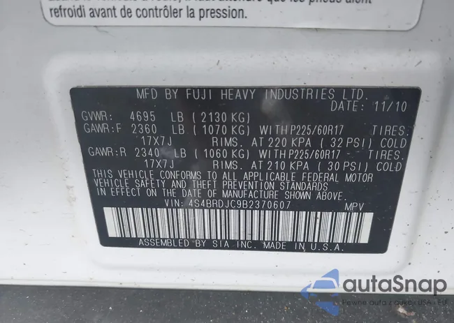 4S4BRDJC9B2370607: 42741721