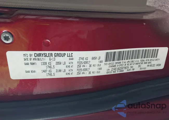 2C4RC1BG2DR778570: 42740940