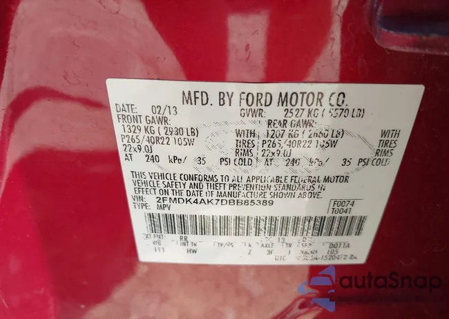 2FMDK4AK7DBB85389: 42741050