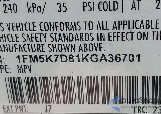1FM5K7D81KGA36701: 42742615