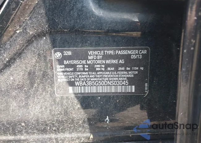 WBA3B5G50DNS03045: 42741781