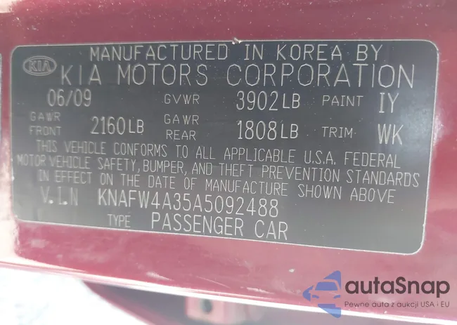 KNAFW4A35A5092488: 42741940