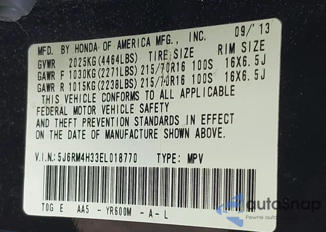 5J6RM4H33EL018770: 42742093