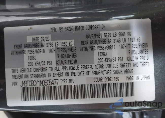 JM3TCBCY1M0505477: 42743327