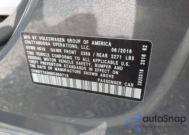 1VWDT7A30HC000713: 42743585