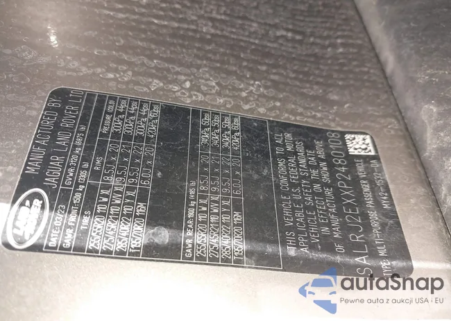 SALRJ2EXXP2480108: 42743589