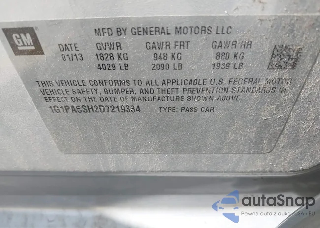 1G1PA5SH2D7219334: 42743634