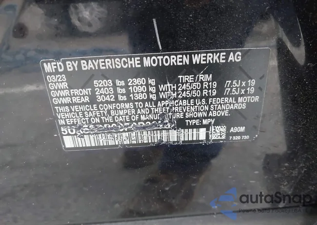 5UX43DP02P9S79655: 42743723