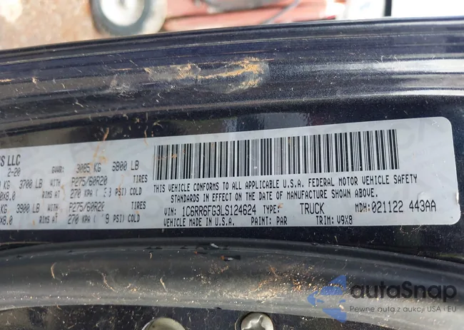 1C6RR6FG3LS124624: 42742777