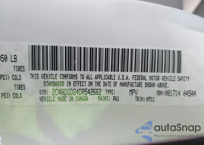 2C4RDGDG4DR542662: 42742821