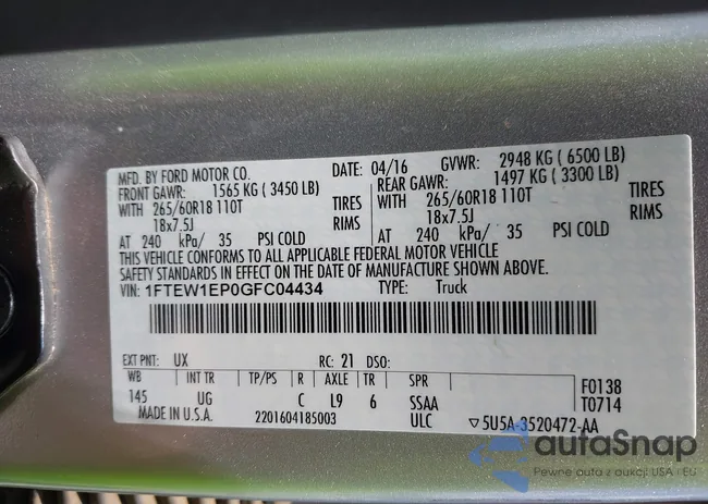 1FTEW1EP0GFC04434: 42743044