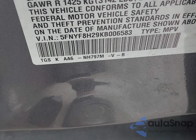 5FNYF8H29KB006583: 42744144