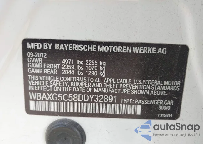 WBAXG5C58DDY32891: 42744293
