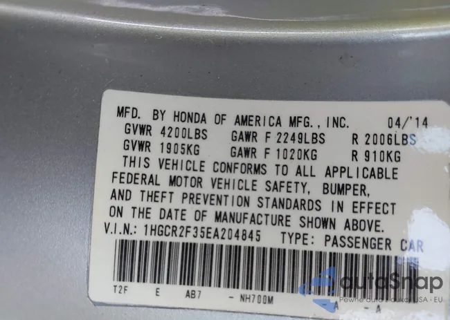 1HGCR2F35EA204845: 42744433