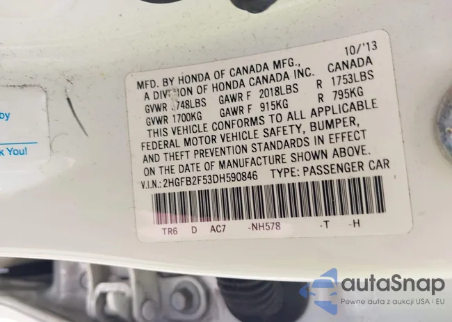 2HGFB2F53DH590846: 42744470