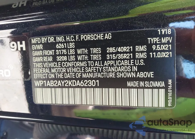 WP1AB2AY2KDA62301: 42744556