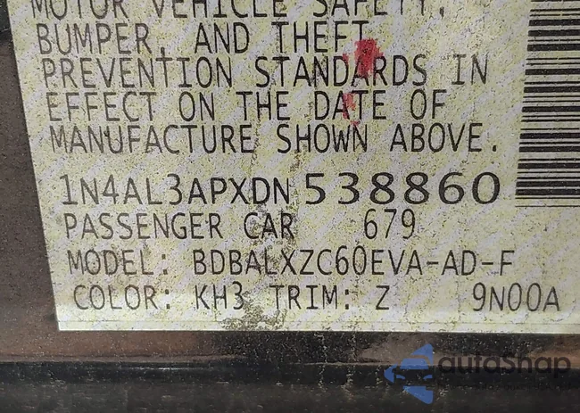 1N4AL3APXDN538860: 42744596