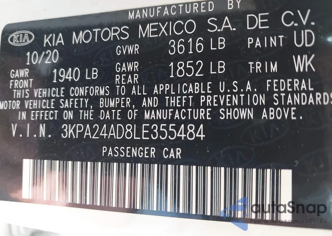 3KPA24AD8LE355484: 42744616