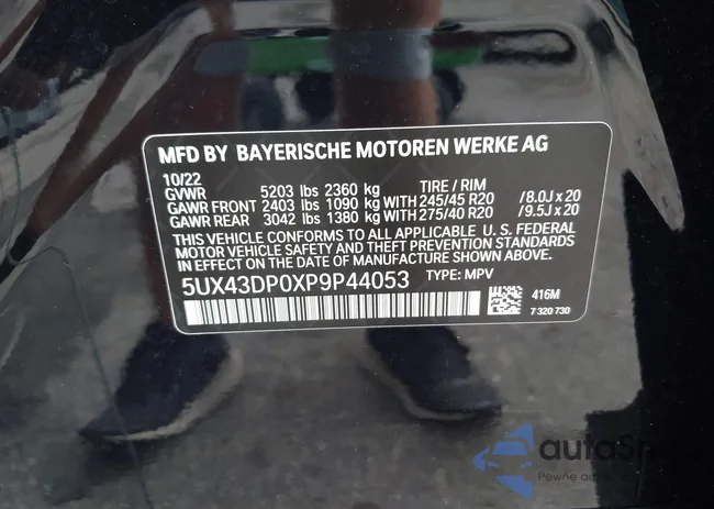 5UX43DP0XP9P44053: 42744634