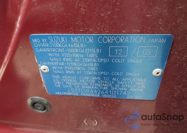 JS3TD944264101742: 42743752