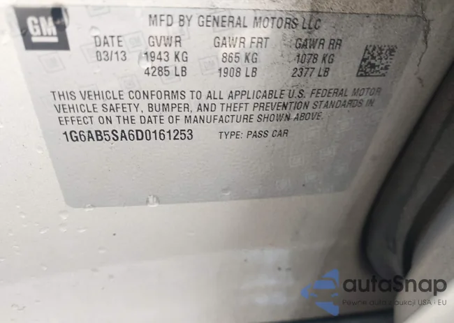 1G6AB5SA6D0161253: 42744006