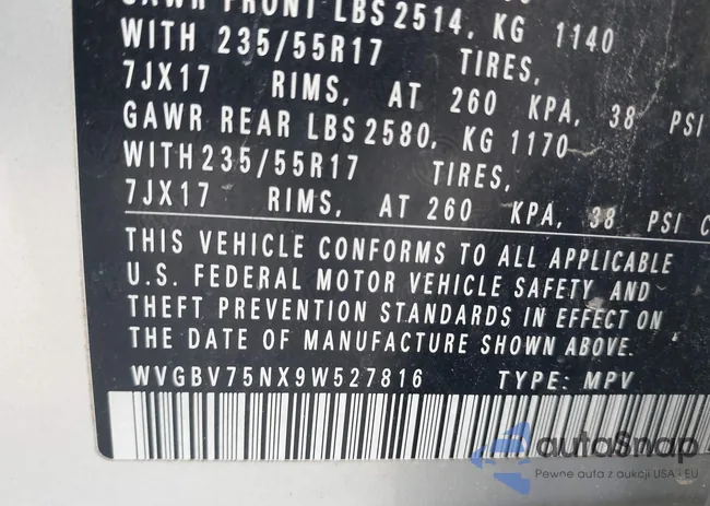 WVGBV75NX9W527816: 42744110