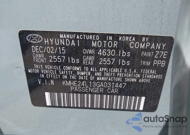 KMHE24L13GA031447: 42745369