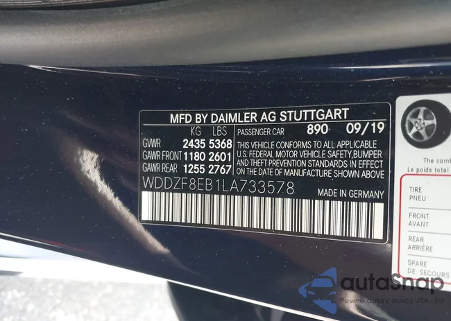 WDDZF8EB1LA733578: 42745373