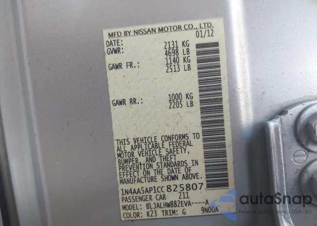 1N4AA5AP1CC825807: 42745590