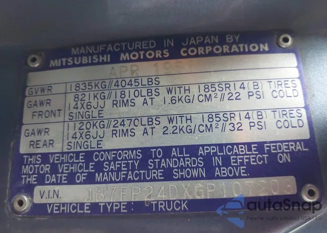 JB7FP24DXGP107203: 42744732