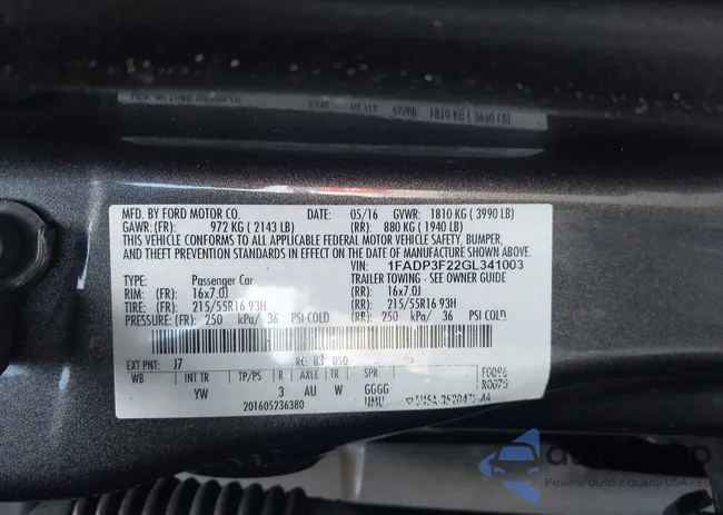 1FADP3F22GL341003: 42744743