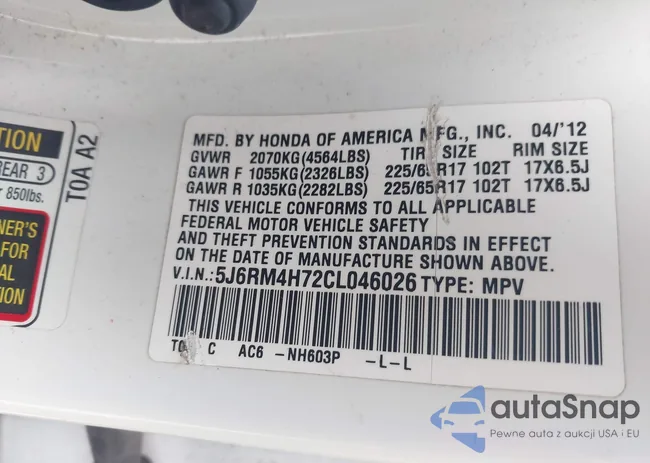 5J6RM4H72CL046026: 42744778