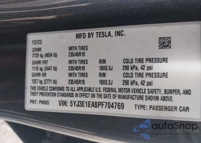 5YJ3E1EA8PF704769: 42744968