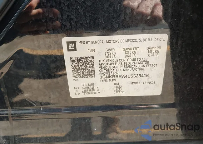 3GNKBBRA4LS628416: 42745896