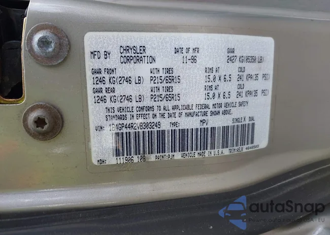 1B4GP44R2VB303249: 42747176