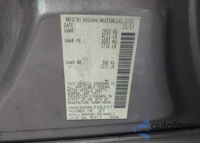 1N4AL3AP0EN256227: 42747208