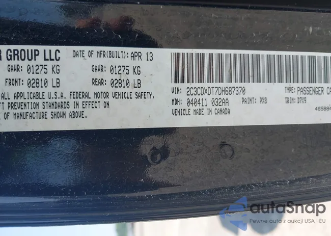 2C3CDXDT7DH687370: 42747227