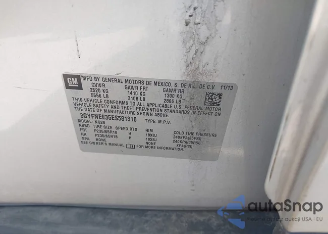 3GYFNEE35ES581310: 42747307