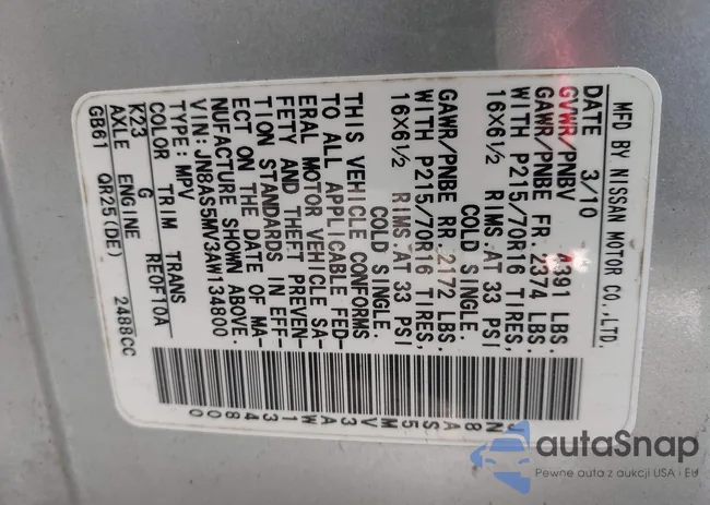 JN8AS5MV3AW134800: 42747325