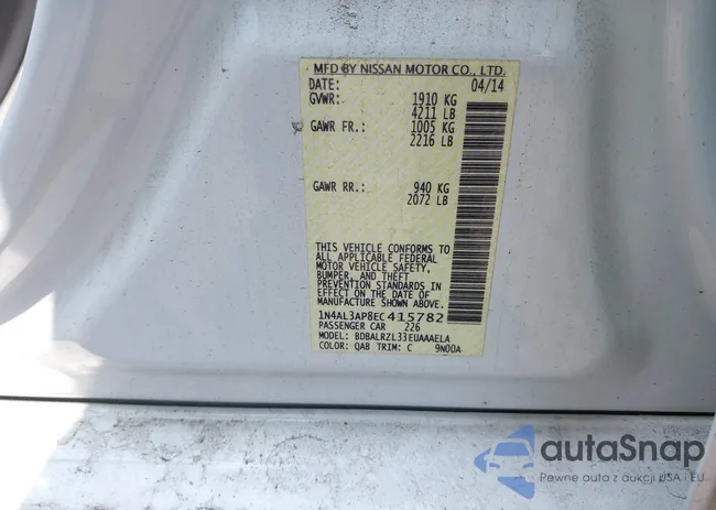 1N4AL3AP8EC415782: 42747360