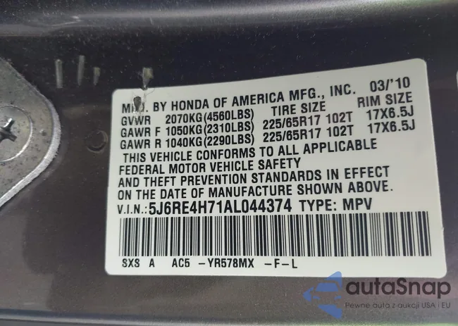 5J6RE4H71AL044374: 42747403