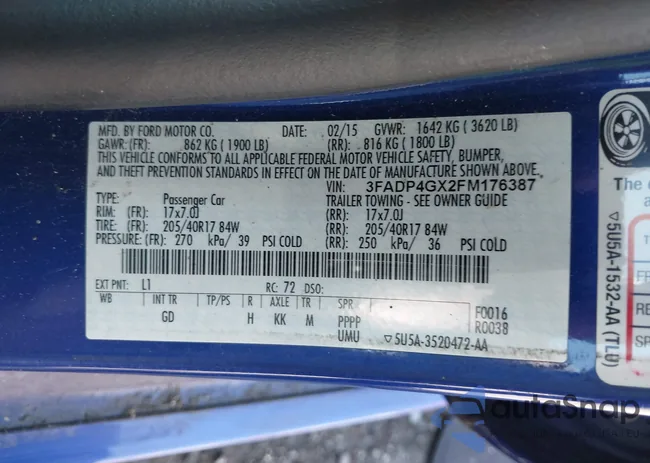 3FADP4GX2FM176387: 42747417