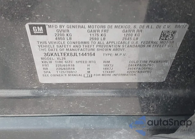 3GKALTEX8JL144164: 42747510