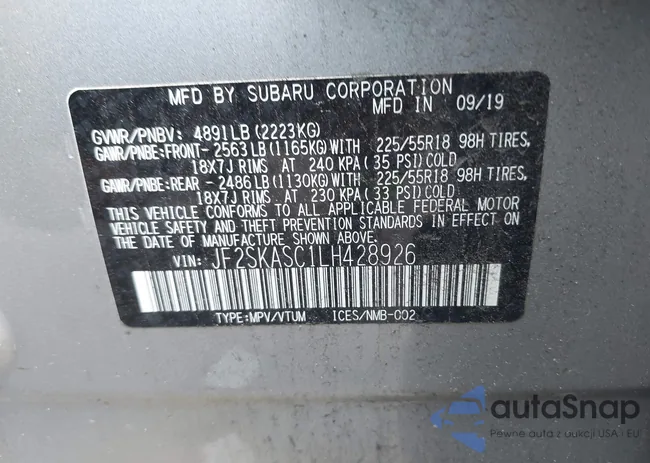 JF2SKASC1LH428926: 42747574