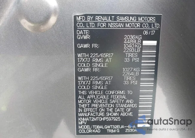 KNMAT2MT0HP597925: 42747597