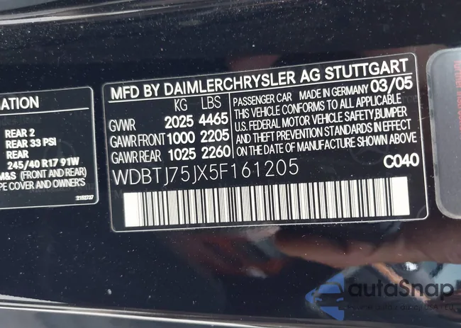 WDBTJ75JX5F161205: 42747715