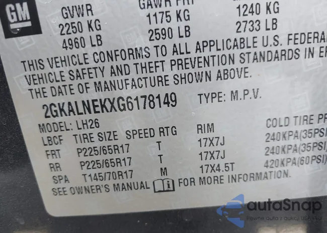 2GKALNEKXG6178149: 42746743